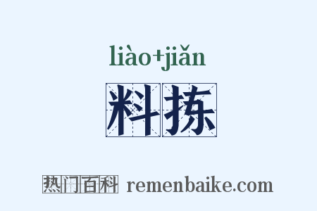 料拣是什么意思的图片